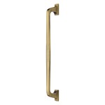 M Marcus Heritage Brass Door Pull Handle Durham Design 497mm length